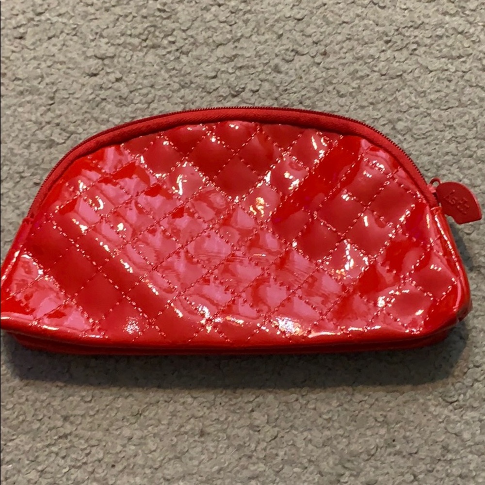 Red Ipsy makeup bag
